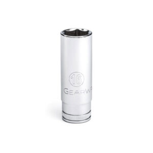 GearWrench 80398 3/8'' Drive 6 Point Deep Metric Socket 16mm