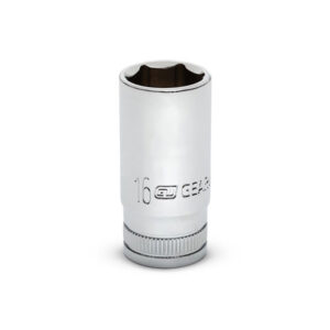 GearWrench 80398S-06 3/8'' Drive 6 Point Mid Length Metric Socket 16mm