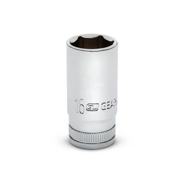 GearWrench 80398S-06 3/8'' Drive 6 Point Mid Length Metric Socket 16mm