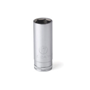 GearWrench 80399 3/8'' Drive 6 Point Deep Metric Socket 17mm