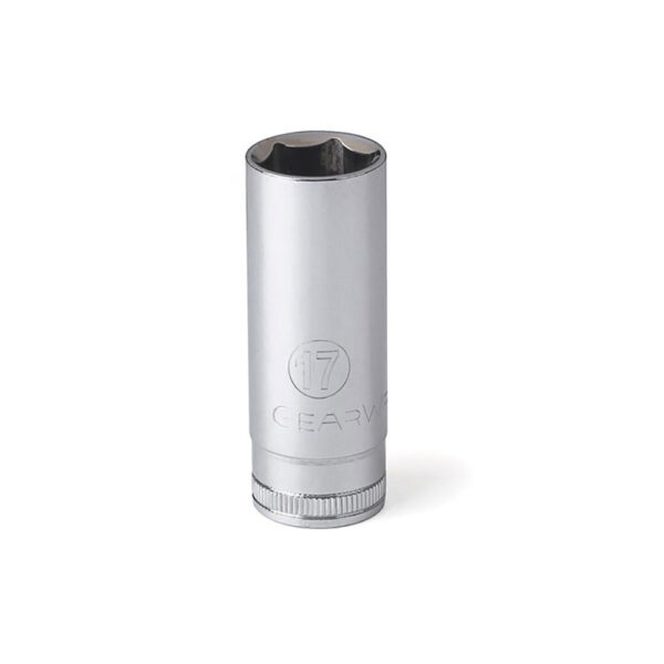 GearWrench 80399 3/8'' Drive 6 Point Deep Metric Socket 17mm