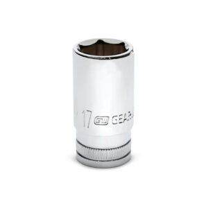 GearWrench 80399S-06 3/8'' Drive 6 Point Mid Length Metric Socket 17mm
