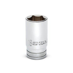 GearWrench 80400S-06 3/8'' Drive 6 Point Mid Length Metric Socket 18mm