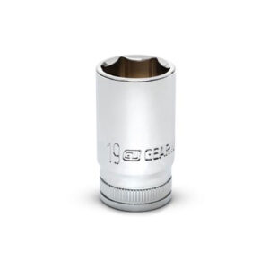 GearWrench 80401S-06 3/8'' Drive 6 Point Mid Length Metric Socket 19mm