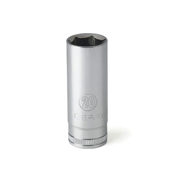 GearWrench 80406 3/8'' Drive 6 Point Deep Metric Socket 20mm