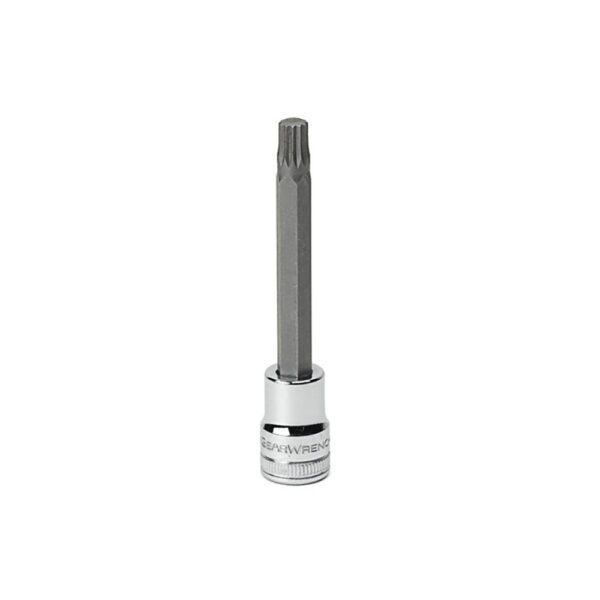 GearWrench 80450 3/8'' Drive Long Triple Square Bit Metric Socket 8mm