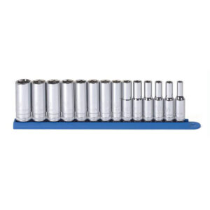 GearWrench 80554 14PC 3/8'' Drive 6 Point Deep Metric Socket Set