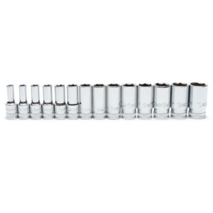 GearWrench 80554S-06 14PC 3/8'' Drive 6 Point Mid Length Metric Socket Set