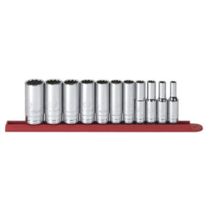 GearWrench 80563 11PC 3/8'' Drive 12 Point Deep SAE Socket Set