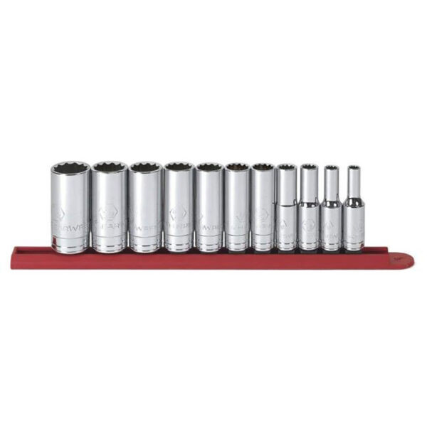 GearWrench 80563 11PC 3/8'' Drive 12 Point Deep SAE Socket Set