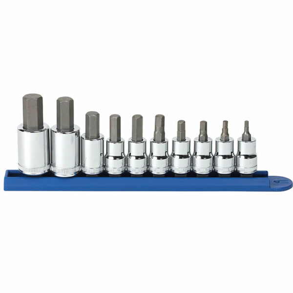 GearWrench 80578 3/8'' & 1/2'' Drive Hex Bit Metric Socket 10PC Set