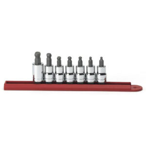 GearWrench 80586 7PC 3/8'' Drive Ball End Hex Bit SAE Socket Set