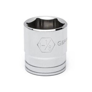 GearWrench 80613 1/2'' Drive 6 Point Standard SAE Socket 1-1/8''