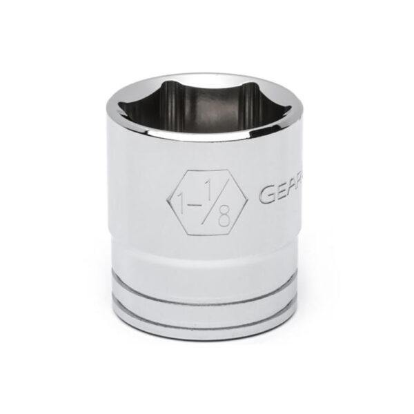GearWrench 80613 1/2'' Drive 6 Point Standard SAE Socket 1-1/8''