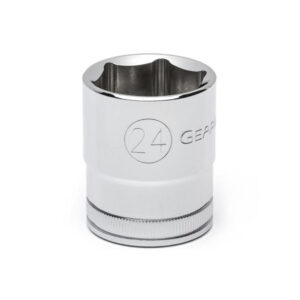 GearWrench 80636D 1/2'' Drive 6 Point Standard Metric Socket 24mm