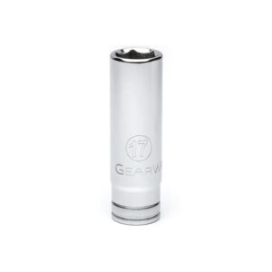 GearWrench 80644 1/2'' Drive 6 Point Deep Metric Socket 17mm