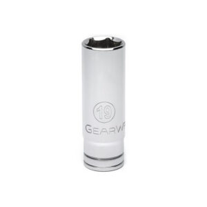GearWrench 80646D 1/2'' Drive 6 Point Deep Metric Socket 19mm