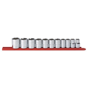 GearWrench 80703 1/2'' Drive 6 Point Standard SAE Socket 11PC Set
