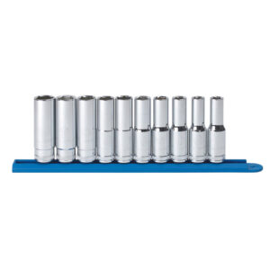 GearWrench 80704 1/2'' Drive 6 Point Deep Metric Socket 10PC Set