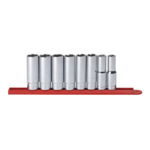 GearWrench 80705 1/2'' Drive 6 Point Deep SAE Socket 8PC Set