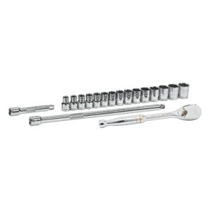 GearWrench 80708 1/2'' Drive 6 Point Standard Metric Mechanics 18PC Tool Set