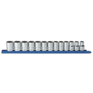 GearWrench 80710D 1/2'' Drive 12 Point Standard Metric Socket 13PC Set