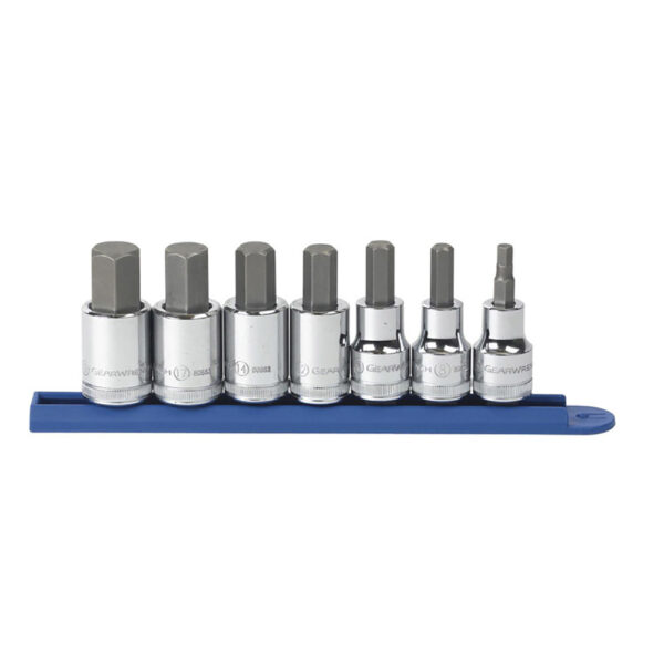 GearWrench 80720 1/2'' Drive Hex Bit Metric Socket 7PC Set