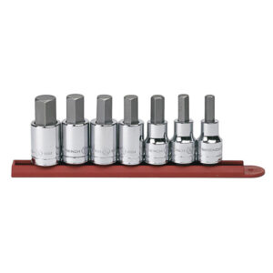 GearWrench 80721 1/2'' Drive Hex Bit SAE Socket 7PC Set