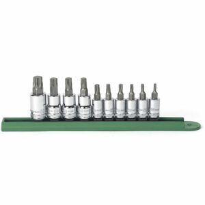 GearWrench 80722 1/4'' & 3/8'' Drive Torx Bit Socket 10PC Set