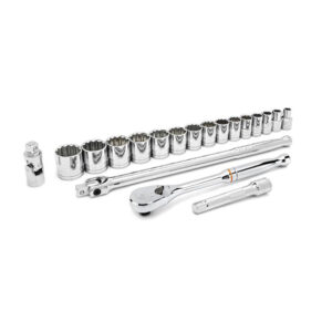 GearWrench 80792 1/2'' Drive 12 Point Standard SAE Mechanics 19PC Tool Set