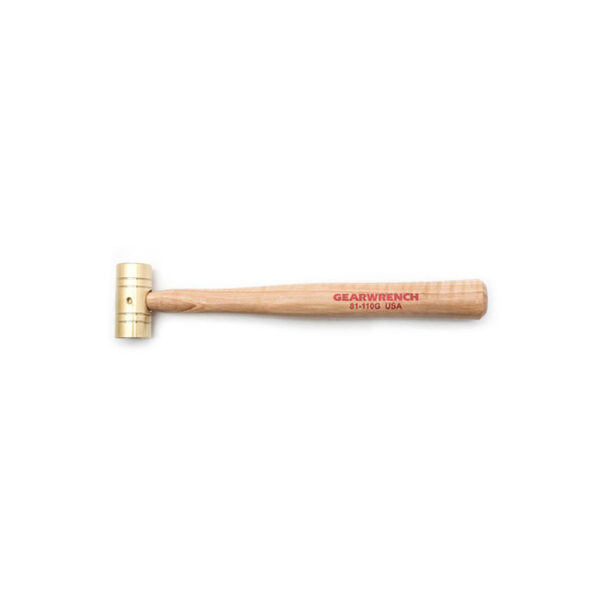 GearWrench 81-110G 8oz Brass Hammer w/ Hickory Handle