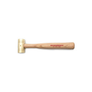 GearWrench 81-111G 1lb Brass Hammer w/ Hickory Handle