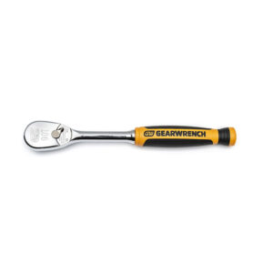 GearWrench 81007T 1/4'' Drive 90-Tooth Dual Material Teardrop Ratchet 6''