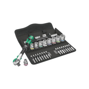 Wera 05004046001 29 Pc. 8100 SB 6 3/8'' Zyklop Metric Speed Ratchet Set