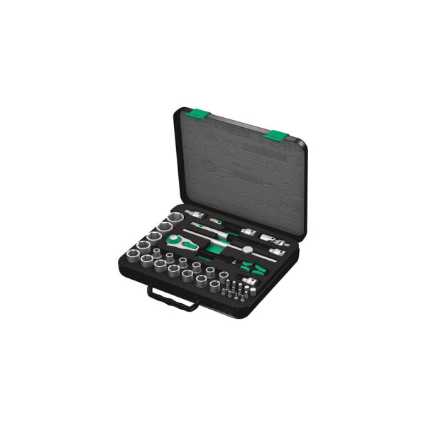Wera 05003645001 37 Pc. 8100 SC 2 1/2'' Zyklop Metric Speed Ratchet Set