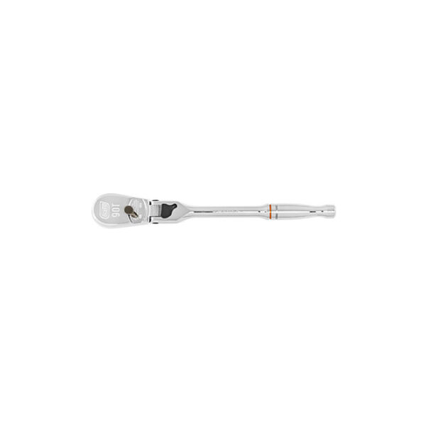 GearWrench 81015T 1/4'' Drive 90-Tooth Locking Flex Head Teardrop Ratchet 7''