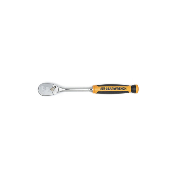 GearWrench 81208T 3/8'' Drive 90-Tooth Dual Material Teardrop Ratchet 9''