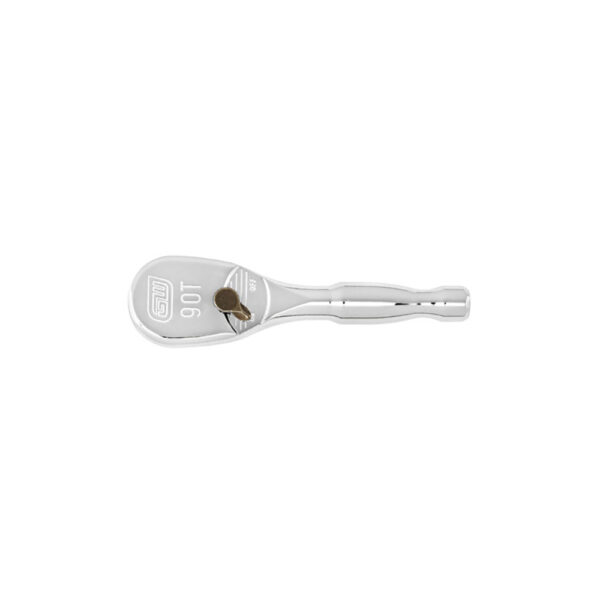 GearWrench 81209T 3/8'' Drive 90-Tooth Stubby Teardrop Ratchet 4-3/4''
