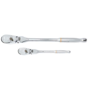 GearWrench 81216T 2 Pc. 1/4'' & 3/8'' Drive 90-Tooth Flex Head Teardrop Ratchet Set