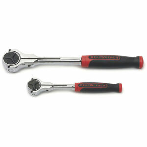 GearWrench 81223 2 Pc. 1/4'' & 3/8'' Drive 72-Tooth Dual Material Roto Ratchet Set
