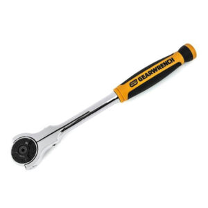 GearWrench 81225 3/8'' Drive 72-Tooth Dual Material Roto Ratchet 9-3/4''