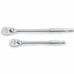 GearWrench 81268 1/4'', 3/8'' and 1/2'' Drive Full Polish Teardrop Ratchet 2 Piece Set