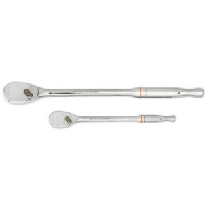 GearWrench 81268T 2 Pc. 1/4'' & 3/8'' Drive 90-Tooth Long Handle Teardrop Ratchet Set