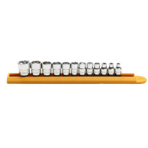 GearWrench 81394 12PC 1/4'' Drive 6 Point Stubby Socket Set Metric