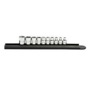 GearWrench 81395 10PC 1/4'' Drive 6 Point Stubby Socket Set SAE