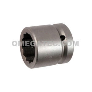 Apex 8144-D 1-3/8'' 12-Point Standard Impact Socket, 1'' Square Drive