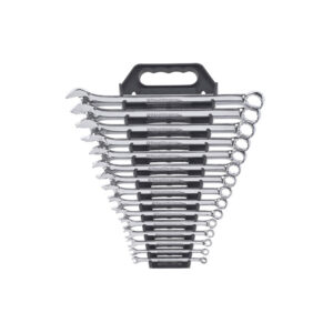 GearWrench 81901 15PC 12 Point Long Pattern Combination SAE Wrench Set