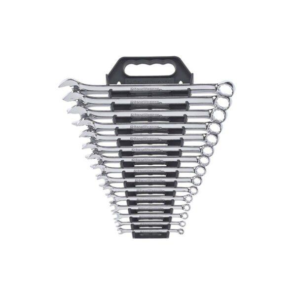 GearWrench 81901 15PC 12 Point Long Pattern Combination SAE Wrench Set