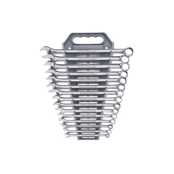 GearWrench 81902 15PC 12 Point Long Pattern Combination Metric Wrench Set