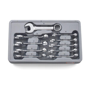 GearWrench 81904 10PC 12 Point Stubby Combination Metric Wrench Set